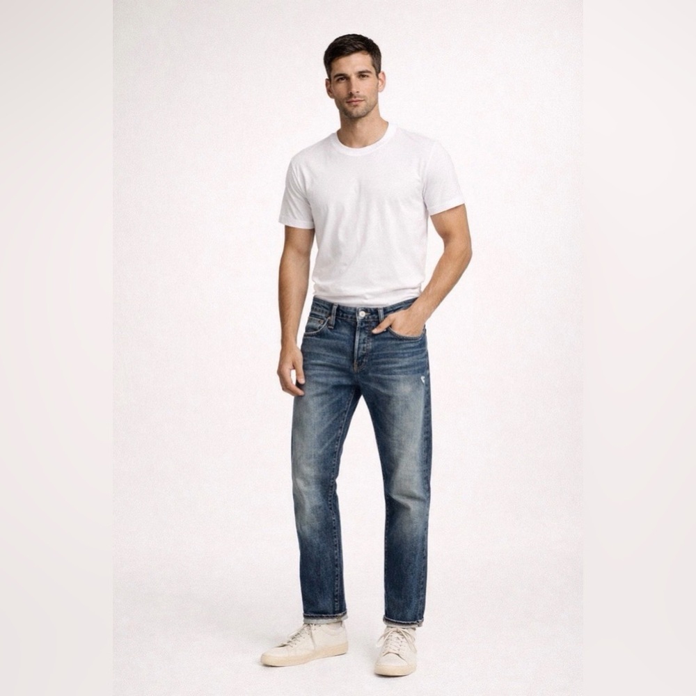 Jack Spade Jeans Cone Mills White
Oak Selvedge Denim USA Men 30
Button Fly